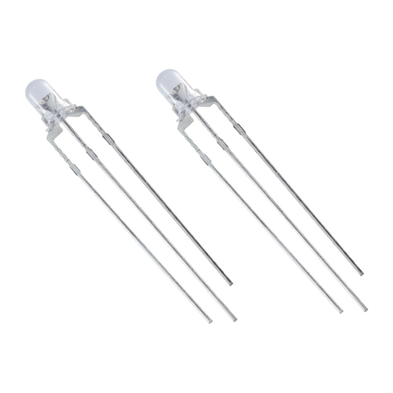 3mm Red and Green Two-Color Led Lamp Beads Factory Digital Instrument Special Lamp Beads F3 Red and Green Two-Color Light-Emitting Diode