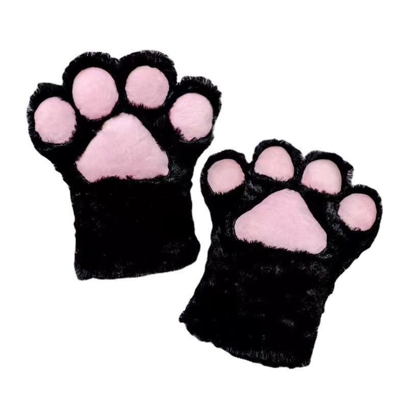 Handmade plush cat claw gloves cute cute new cosplay performance adult children bear claw gloves cat gloves