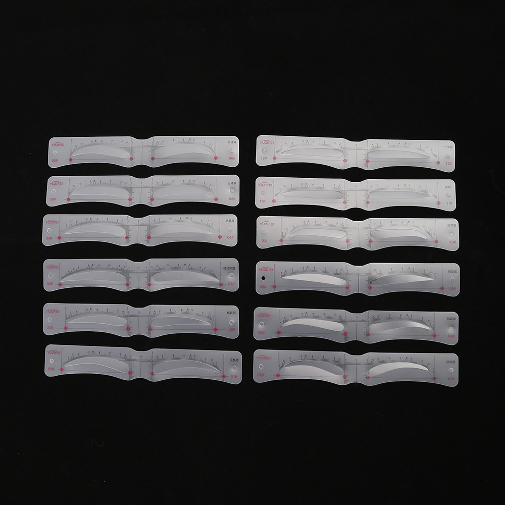 One-Piece Eyebrow Stickers, Eyebrow Auxiliary Artifacts, Adjustable Eyebrow Shapes, Disposable Eyebrow Rulers for Lazy People, Hot-Selling in Europe and America