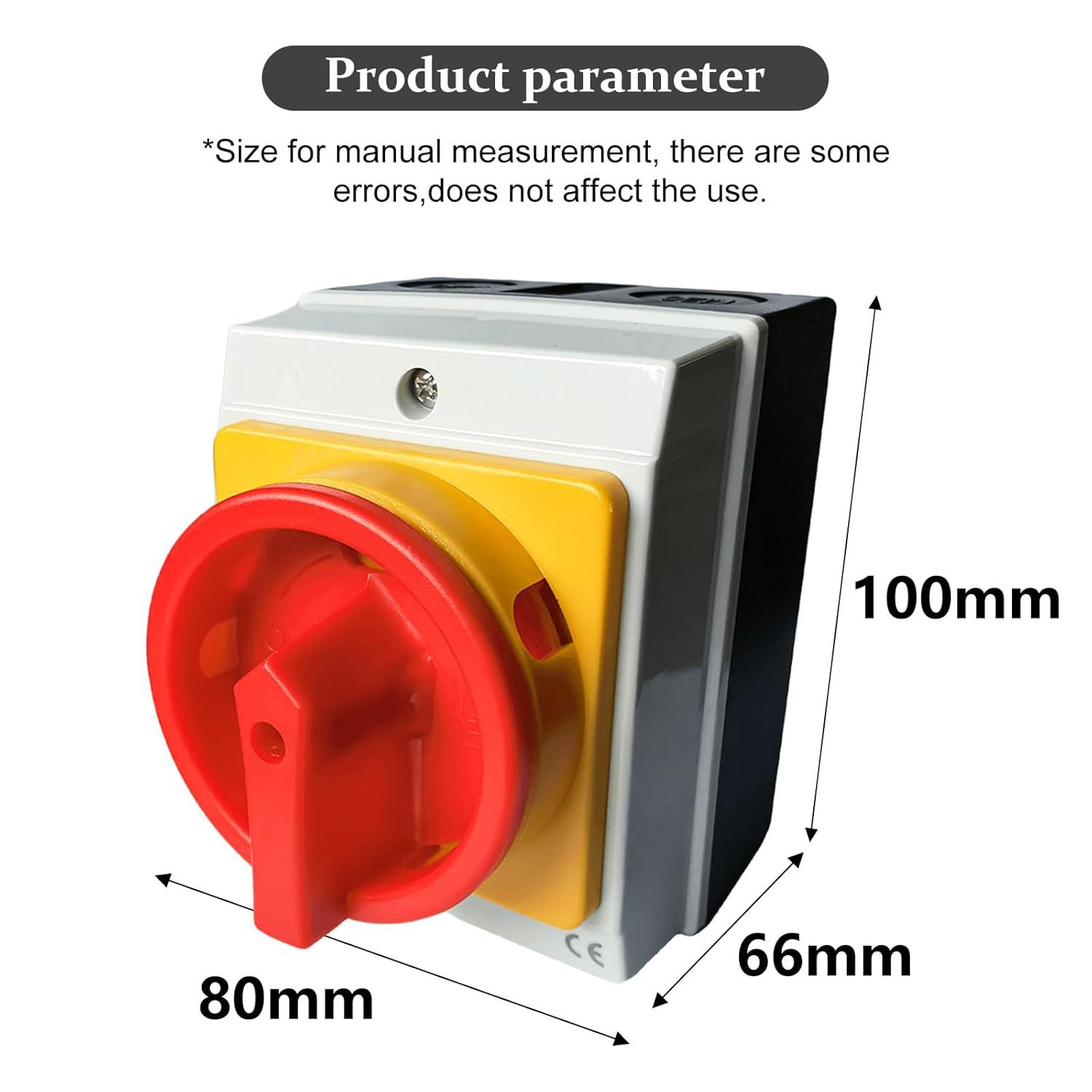 Delamiya Main Switch Circuit Breaker 16A 3Pole, Rotary Switch