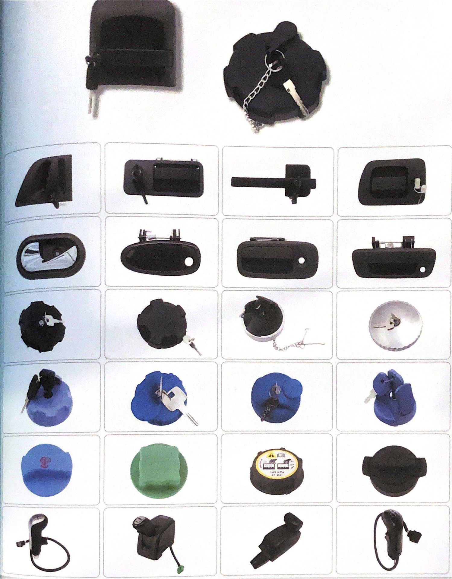 Suitable for Toyota Mercedes-Benz Chevrolet car fuel tank cover water tank cover handle door outer handle assembly inner handle