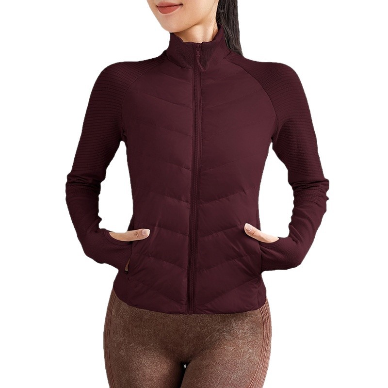 Lulu Sports down Jacket Women's Slim Ultra-Light Short High-End Outwear Slim Lulu Light down Jacket Women