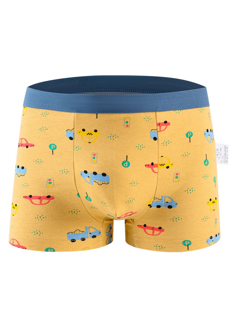 Exclusive Boys Underwear Cotton Four-Corner Cartoon Dinosaur Pure Cotton Underwear Boys and Middle-Aged Children Cotton Boys Underwear Wholesale