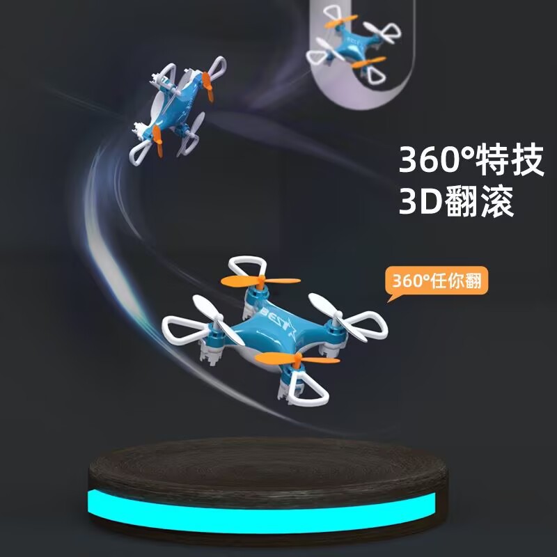 Mini Aircraft Drone Small Pocket Remote Control Aircraft Fixed Height Quadcopter Small Gift Desktop Indoor Flying