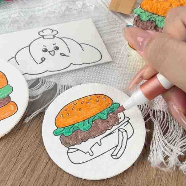 Популярные за границей 3D стерео древесно-целлюлозная текстура краски губка экологически чистый материал подходит для DIY ручного искусства