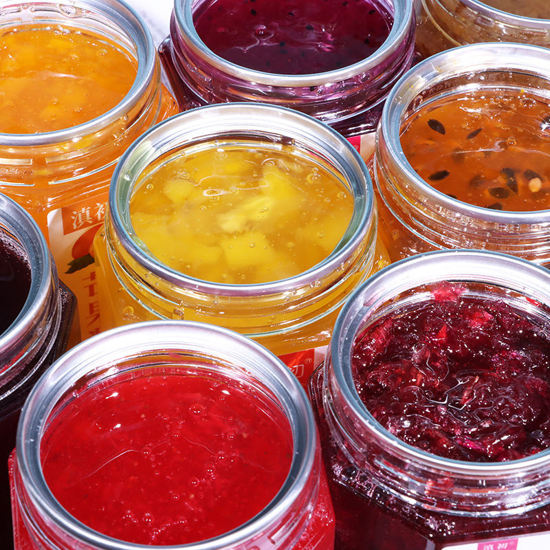 Rose Jam Ice Powder Commercial Passion Fruit Pulp Yunnan Rose Jam Osmanthus Jam Strawberry Jam Bowl Cake Jam Wholesale
