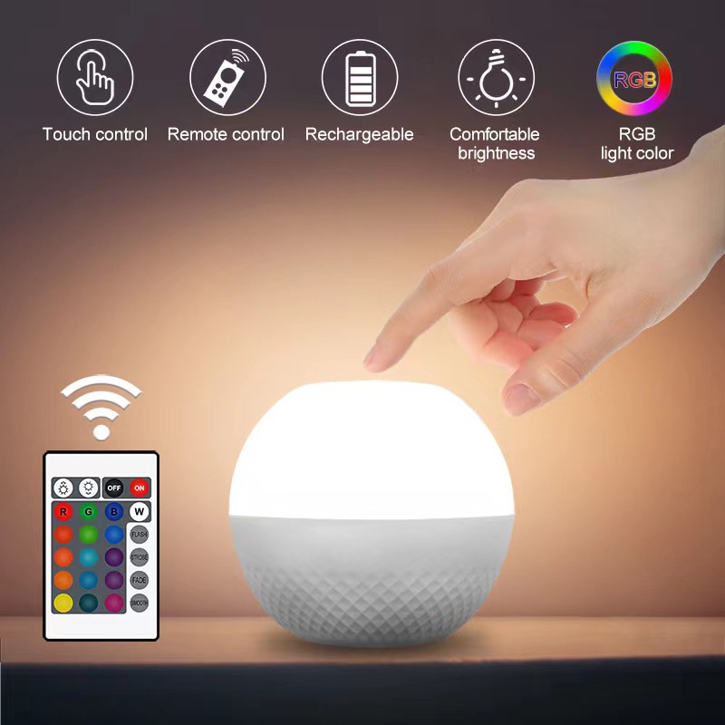 Cross-border New LED Magic Atmosphere Table Lamp Bedroom Holiday Creative Gift-giving Remote Touch Apple Night Light