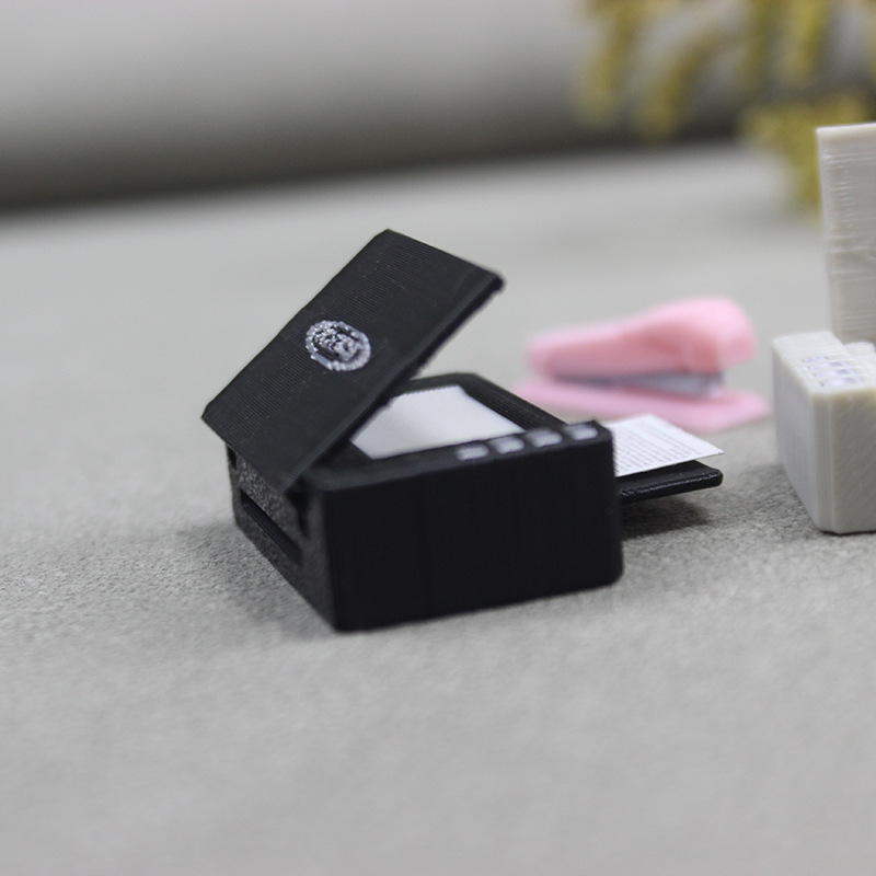 1:12 points baby house mini stationery simulation printer pocket office scene model props BJD