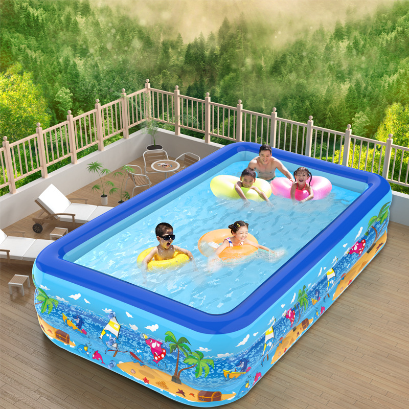 Inflatable Swimming Pool for Home Use, Children's Water Pool, Large Outdoor Family Pool, Thickened Pvc Pool