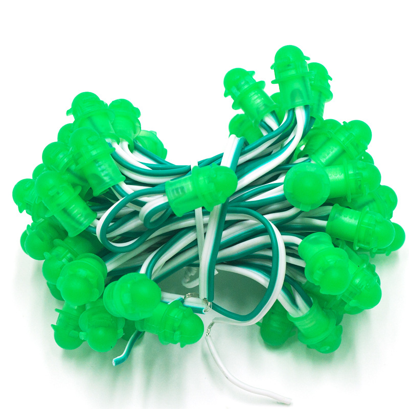 Smd Led Exposed Light String with Plate Perforated Lamp Bead Sign Dot Matrix Outdoor Pure Copper Tin Wrapped Copper Advertising Luminous Characters