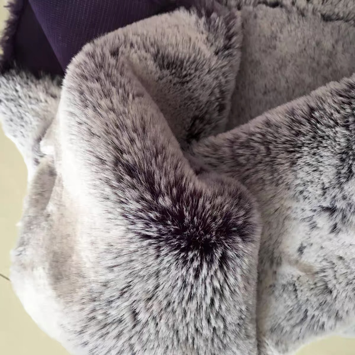 Large and Small Imitation Rabbit Fur Fabric Thickeneded Plush Clothing Scarf Cushion Toy Handmade DIY Accessories White Frosting