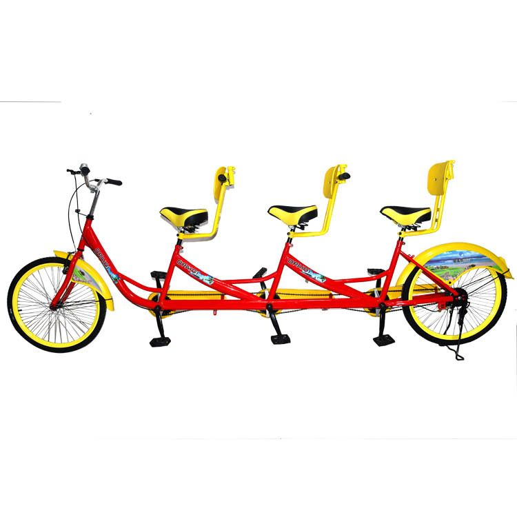Three-Person Bicycle, Family Bike, Outdoor Park, Couple, Twins, Family Fitness, Scenic Area Rental, Adult Version