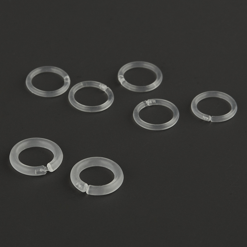 Student Transparent Resin Small Hoop Earrings for Ear Piercing, Invisible Plastic Plain Hoop Ear Clips, Anti-Blocking, No Need to Remove for Sleeping, Pp Ear Cartilage Rings