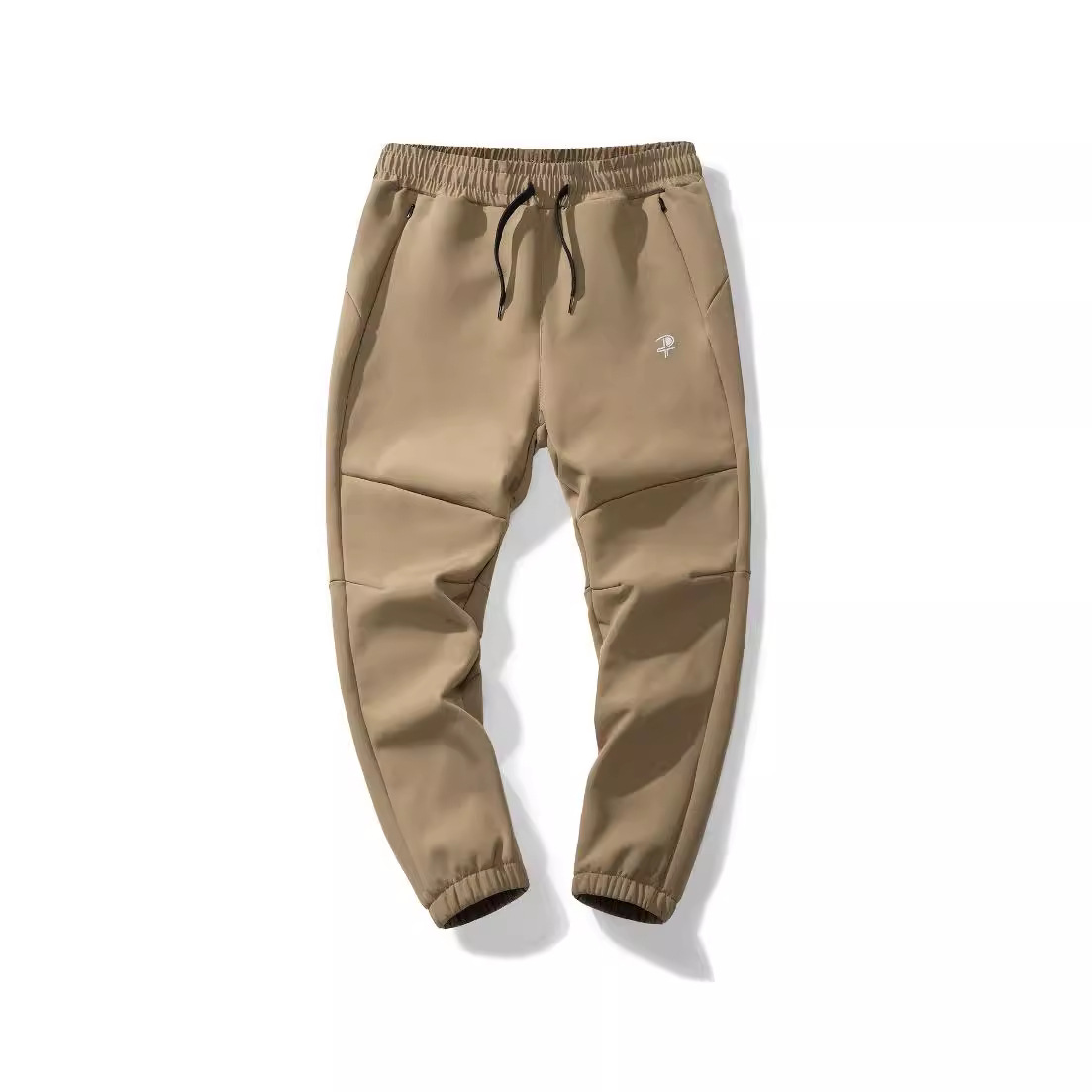 Men's outdoor composite sports casual trousers thickened waterproof breathable mountaineering pants full elastic waist pants