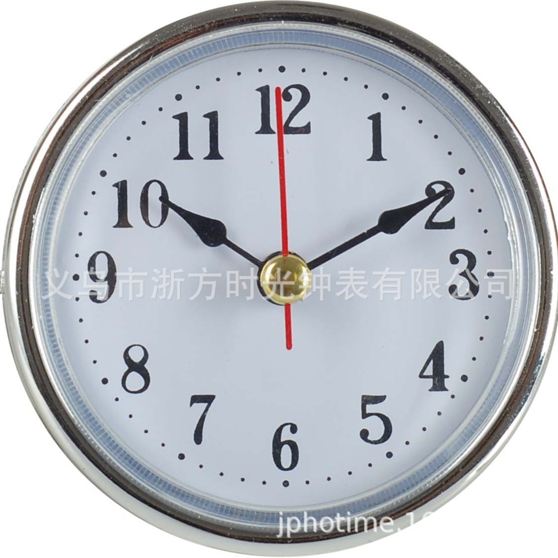 [Crafts accessories-inlaid hour] iron clock container home furniture Crystal round clock head diameter 65MM
