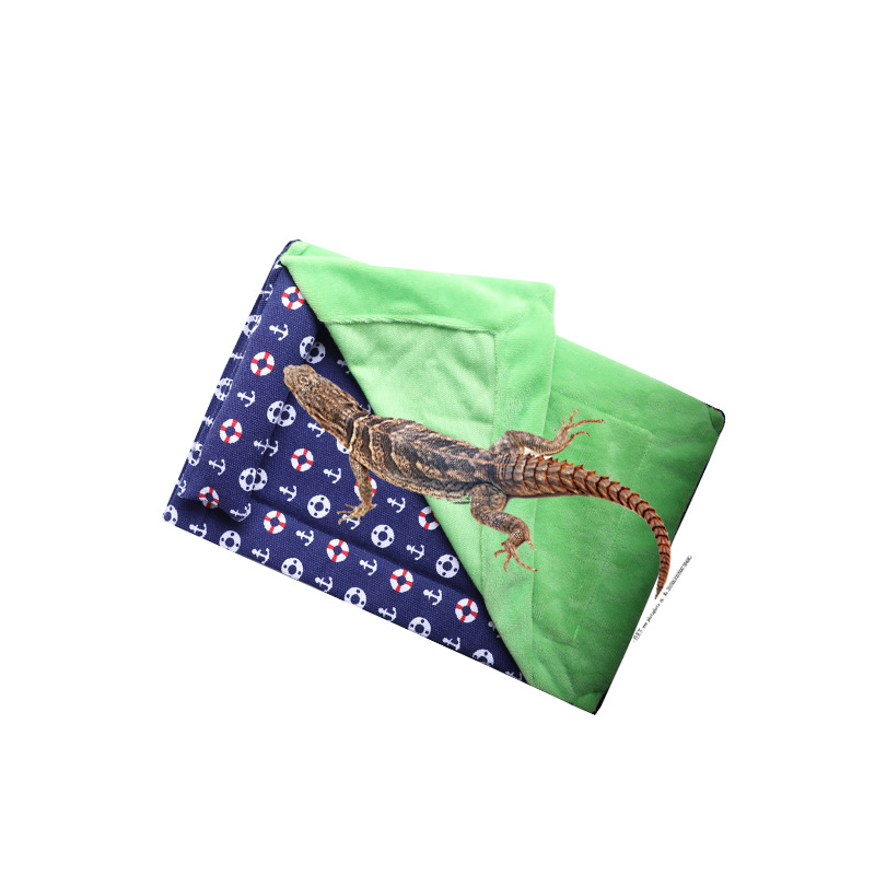 Lizard Gecko Sleeping Bag Climbing Pet Cotton Nest Gecko Sleeping Bag with Pillow Blanket Hamster Pet Bed Sleeping Bag