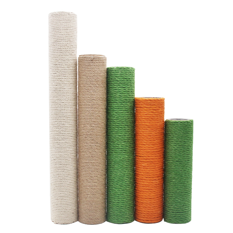 Factory Direct Supply Cat Climbing Frame Column DIY Material Sisal Cat Grab Column Through Sky Column Accessories Jute Column PVC Column Replacement