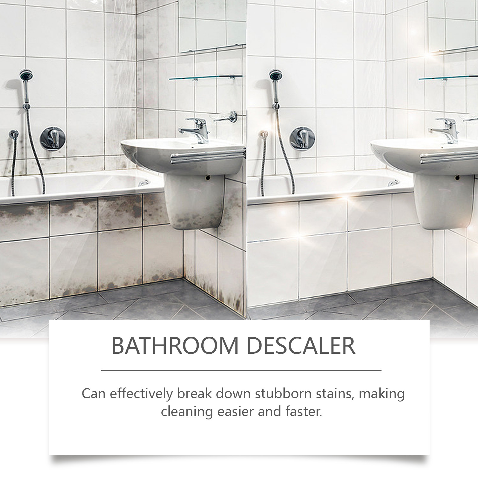 Jue Fish Bathroom Cleaner Shower Room Bathtub Cleaner Scale Remover Washbasin Cleaner Household Cleaner