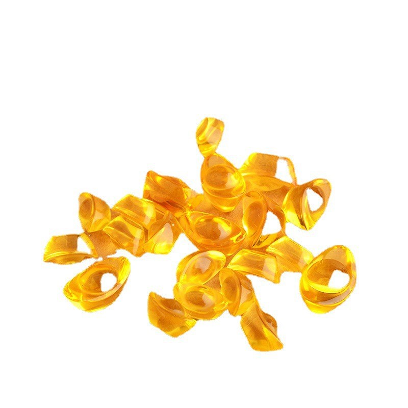 Golden Yellow Crystal Ingots Home Accessories Ornaments Citrine Glass Gravel Alloy Small Ingots Creative Decorations