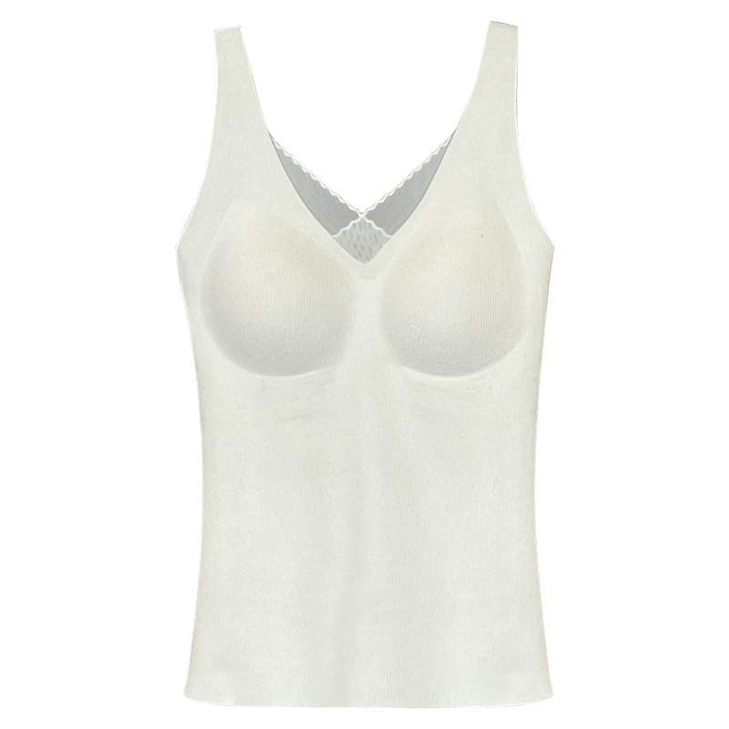 Red Warm Vest Women's fleece-lined Double-Sided Scrub Benmingnian Base Top Wedding Vest with Chest Pad