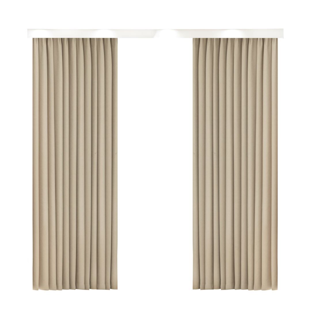 Full Shading Double-sided Chenille Curtain for Bedroom and Living Room Thickened Modern Simple French Cream Style High-grade Cloth Curtain