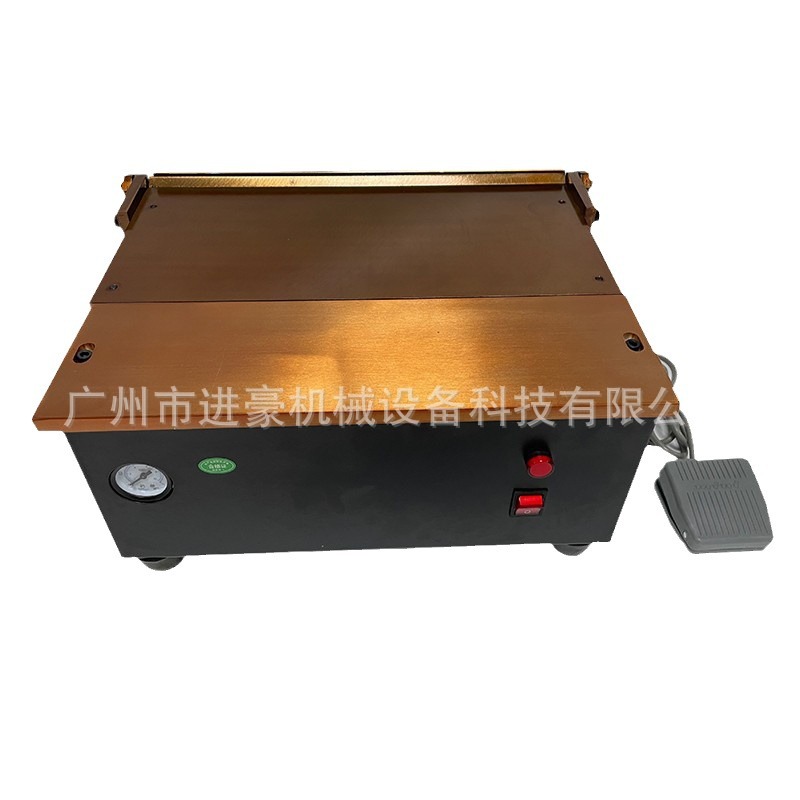 Pneumatic Desktop Folding Machine 20.0inch Cm Leather Handbag Silver Bag Lining Indentation Folding Machine Foot Pedal