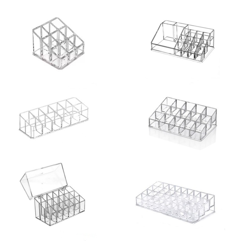 Кросс-бордерный акриловый ящик для хранения помады, прозрачный органайзер для стола