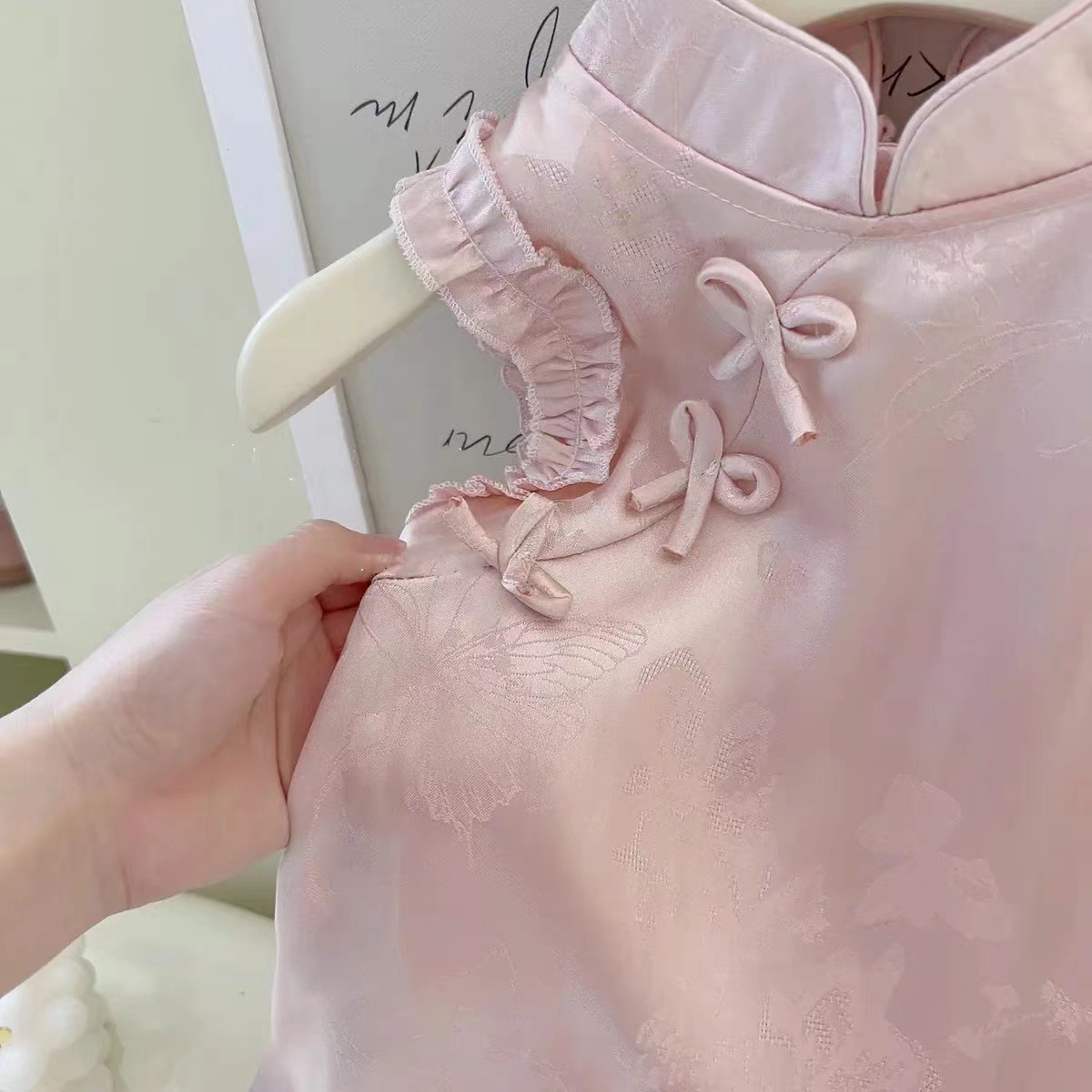 Girls' Cheongsam dress Summer Clothes Children's Chinese-style Hanfu One-year-old Baby Dress Princess Dress Summer Children's Clothing