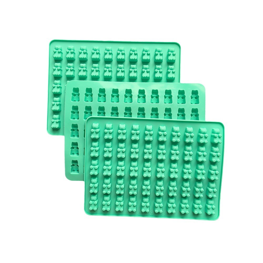 50 Bear 300 Silicone Cookie Chocolate Mold diy Candy Pudding Cake Decoration Kitchen Baking Utensils