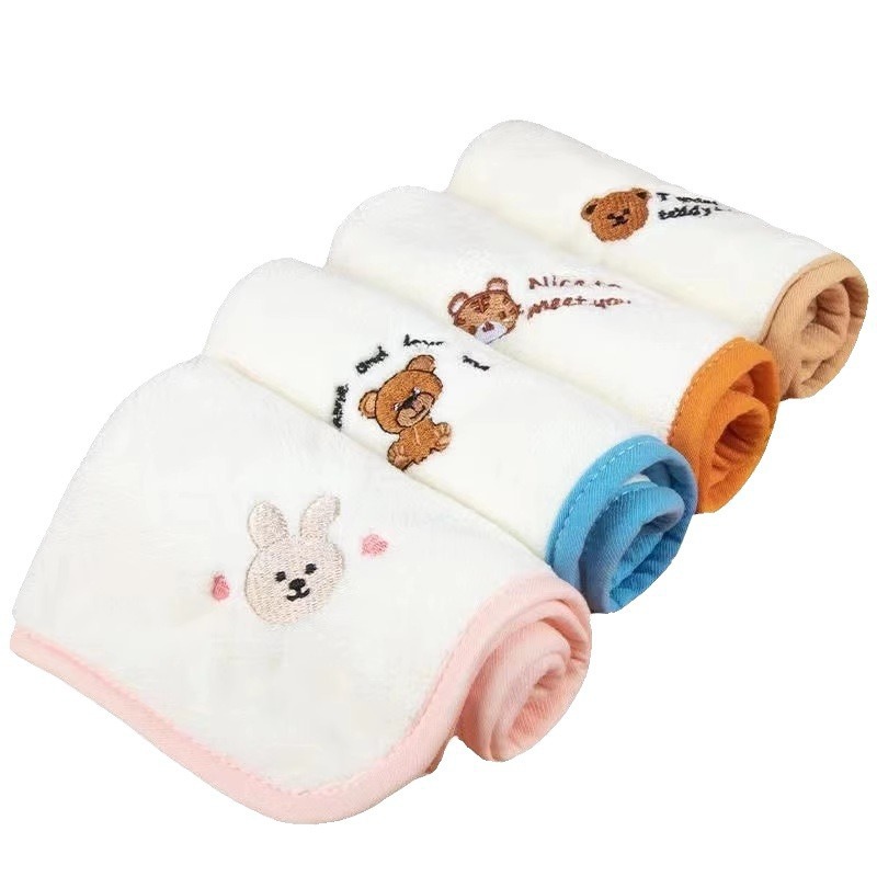 Baby towel soft newborn baby wash face small square towel children's handkerchief kindergarten wipe face towel small towel