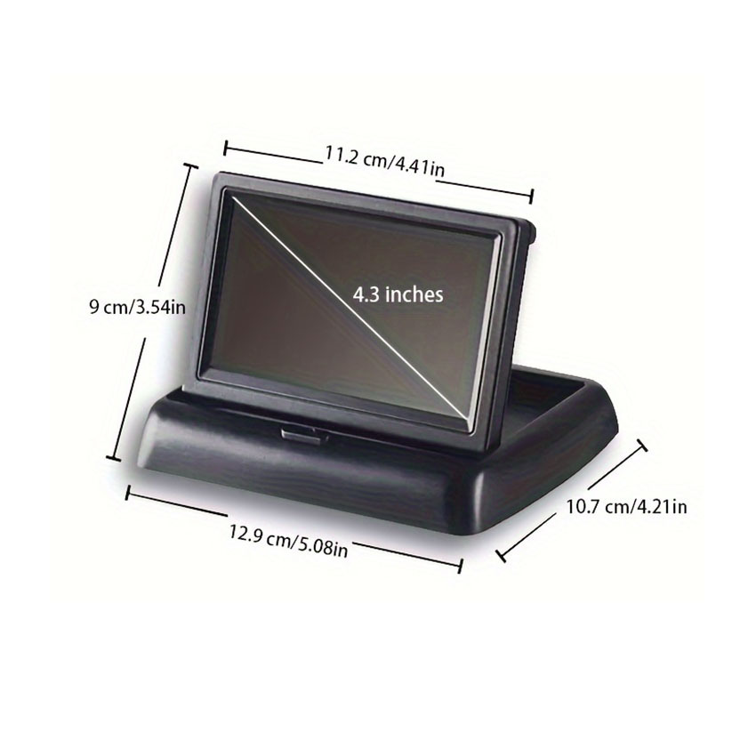 Car Display 4.3-Inch Foldableing Screen Car Display Reversing Image Hd Display