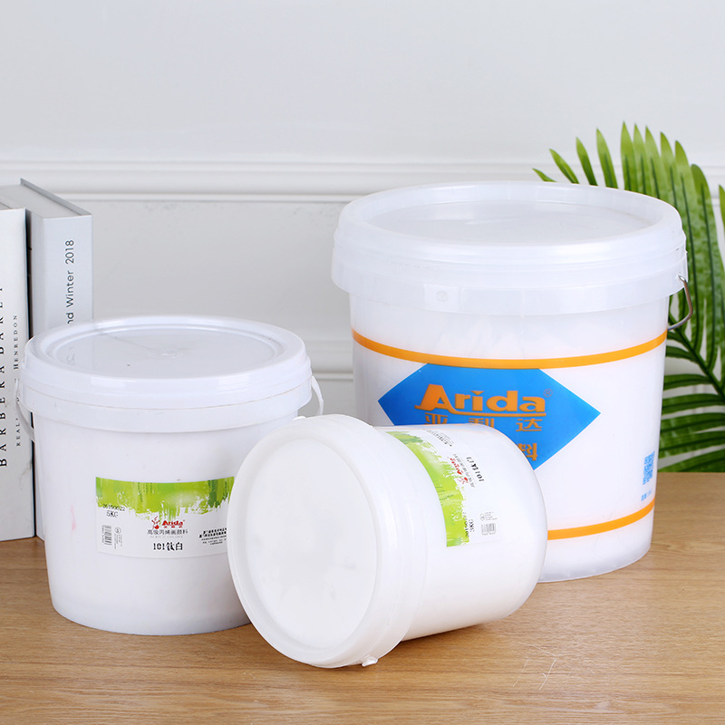 Aalida Wall Painting Acrylic Paint 3kg Large Barrel Buddha Statue Coloring Tire Painting Large Area Wholesale Large Capacity