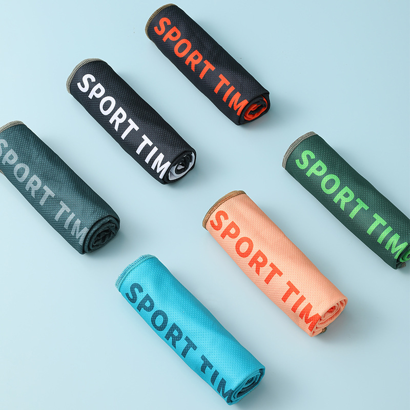 Customized Sports Towel, Running Fitness Sweat-Absorbent Towel, Printed Cold Towel, Golf Sweat Towel, Cold-Feeling Quick-Drying Towel