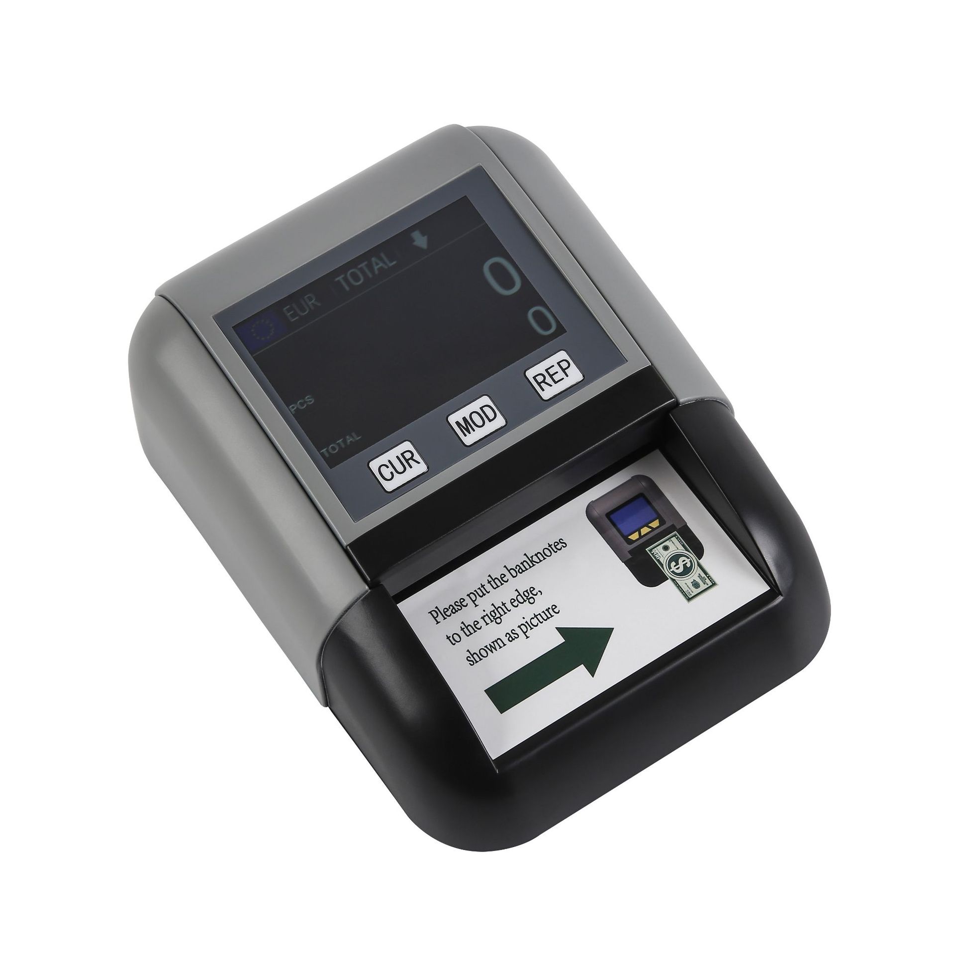 Small Handheld Portable Dollar, Euro and Renminbi Banknote Detector That Can Be Equipped with a Lithium Battery Banknote Detector to Detect the Authenticity of the Banknotes