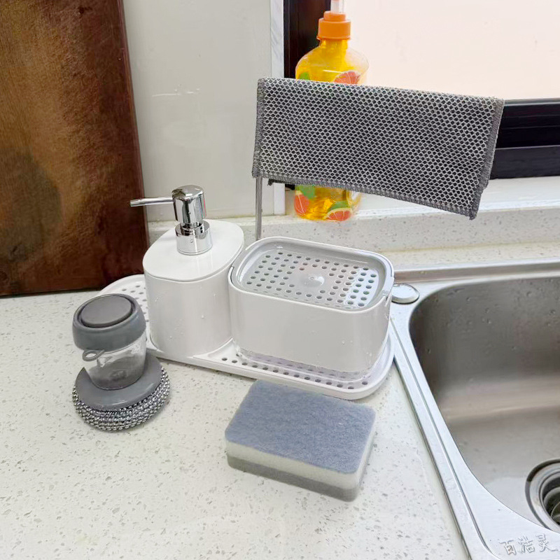 Japanese-style new detergent press bottle hand sanitizer kitchen soap dispenser press box sub-bottled press dishwashing liquid