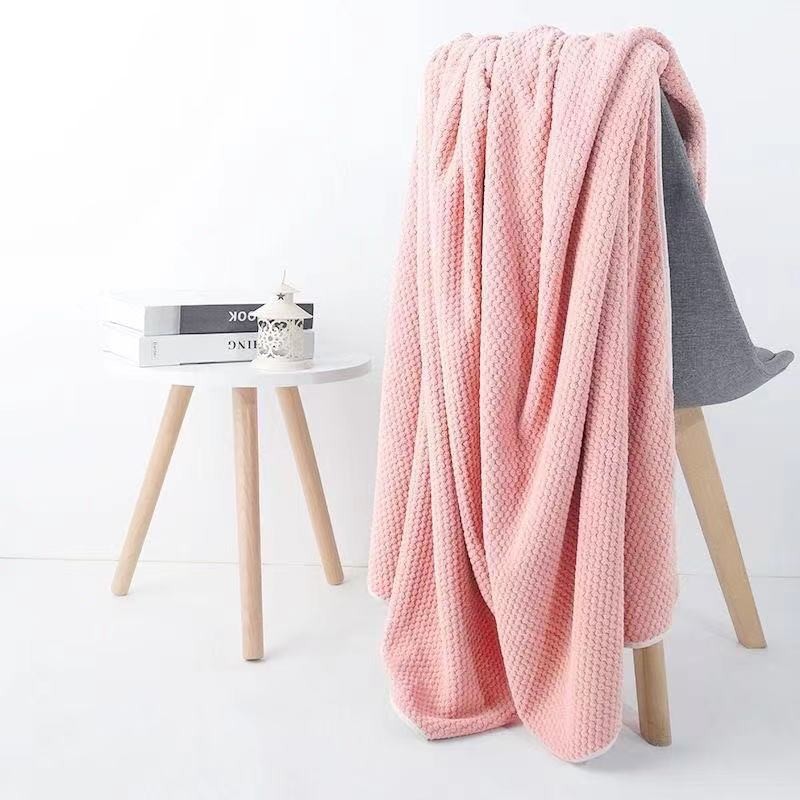 One Hand ~ Soft Absorbent Pineapple Bath Towel Set Household Quick-drying Summer Bath Wrap Large Towel