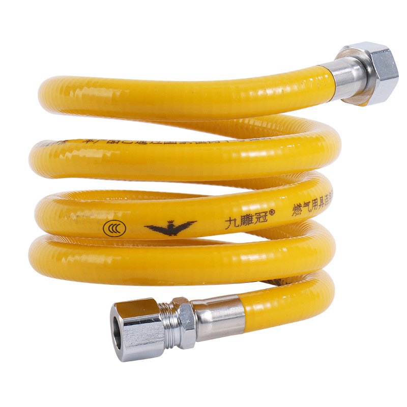 3C Certified Gas Pipe 304 Stainless Steel Metal Explosion-Proof Pipe Gas Pipe for Stoves Natural Gas Corrugated Pipe