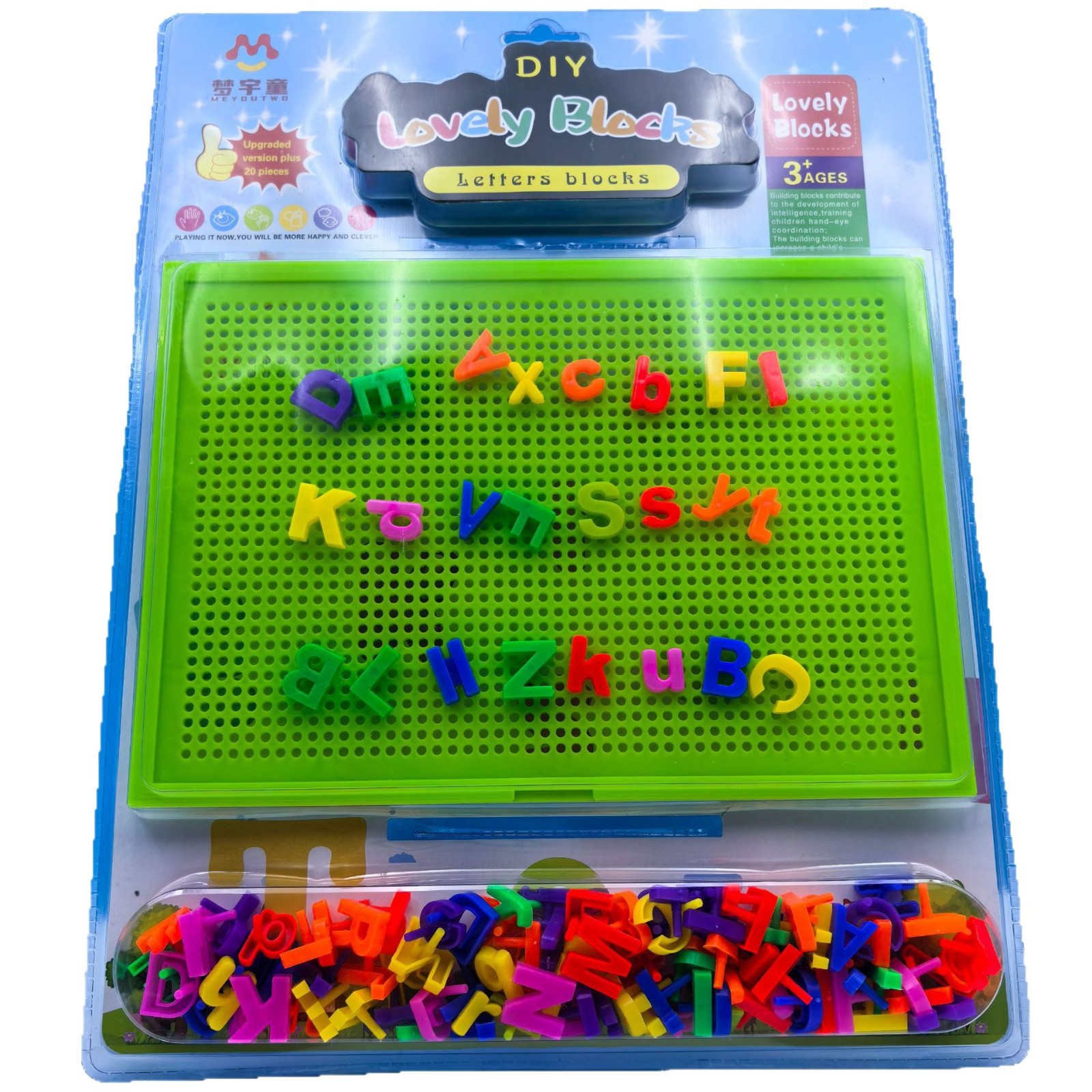 Children's Educational Mushroom Nail Combination Puzzle Board Building Block Puzzle Kindergarten Early Education Children's Day Gift Ready Wholesale