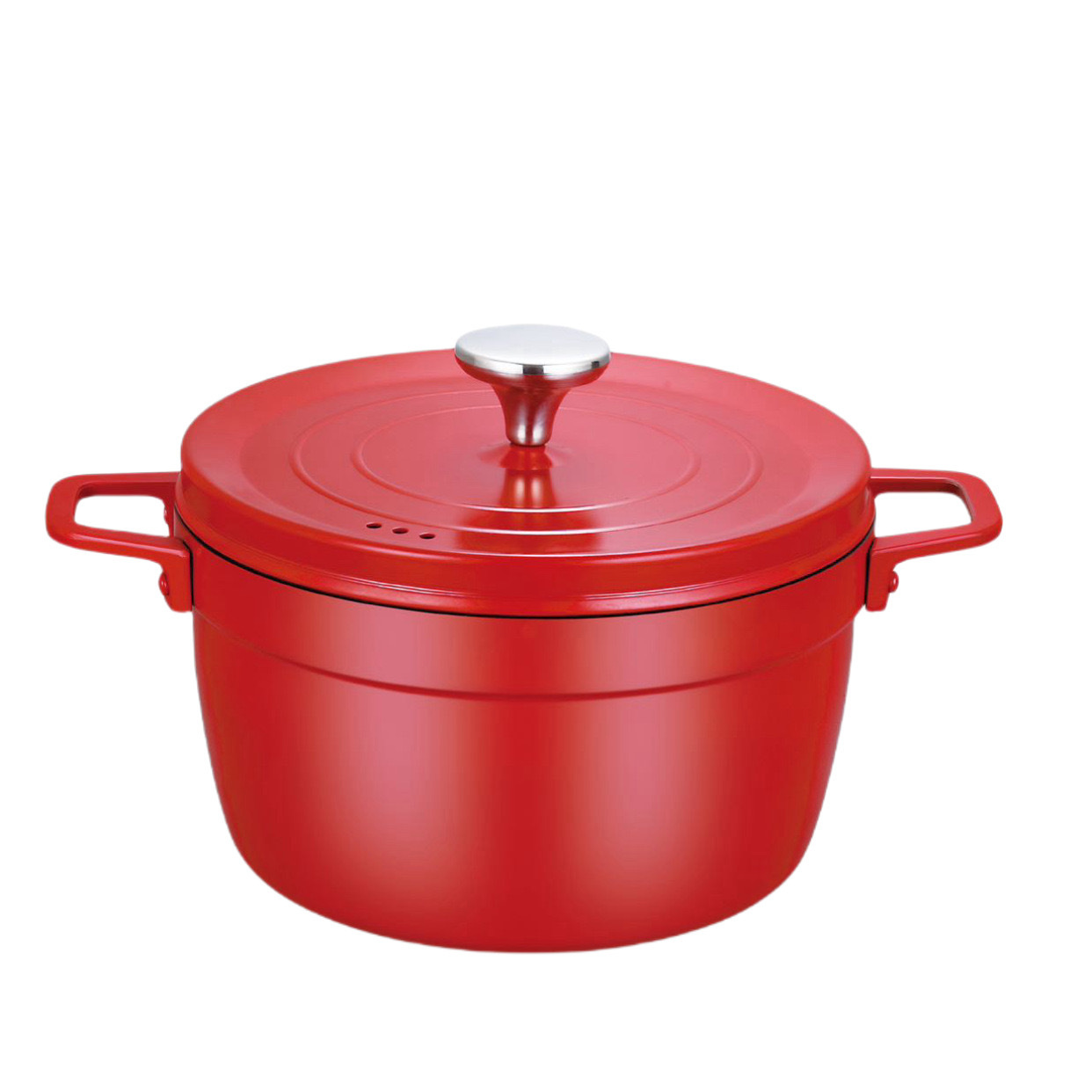 New Style Enamel Pot Cooking Pot Household Stew Pot Soup Pot Cast Iron Pot Large Capacity Micro-pressure Double-ear Soup Pot Non-stick Pot