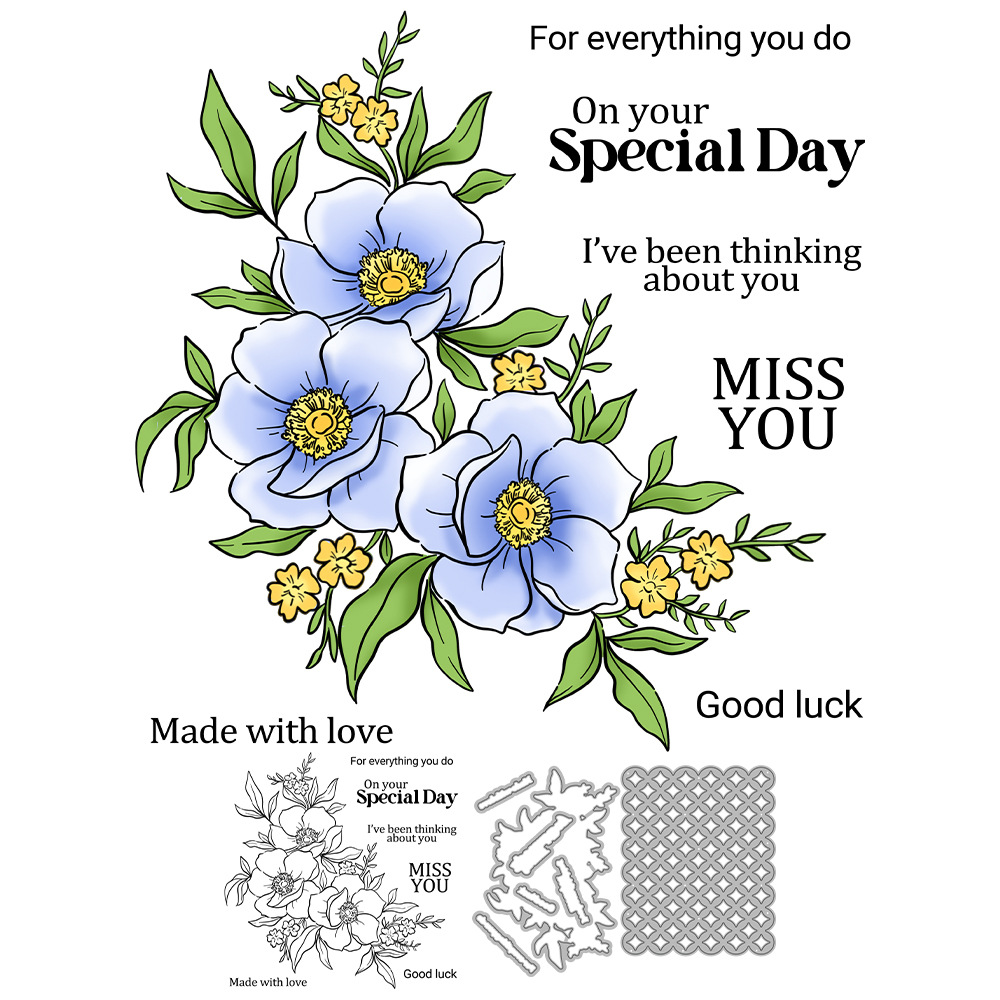 Flower scrapbook metal carbon steel knife mold silicone stamp cutting die embossing etching cutting knife mold