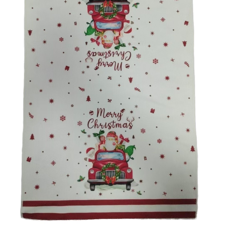 Digital Print Cross Border Amazon Microfiber Tea Towel Christmas Easter Independence Day Kitchen Towel