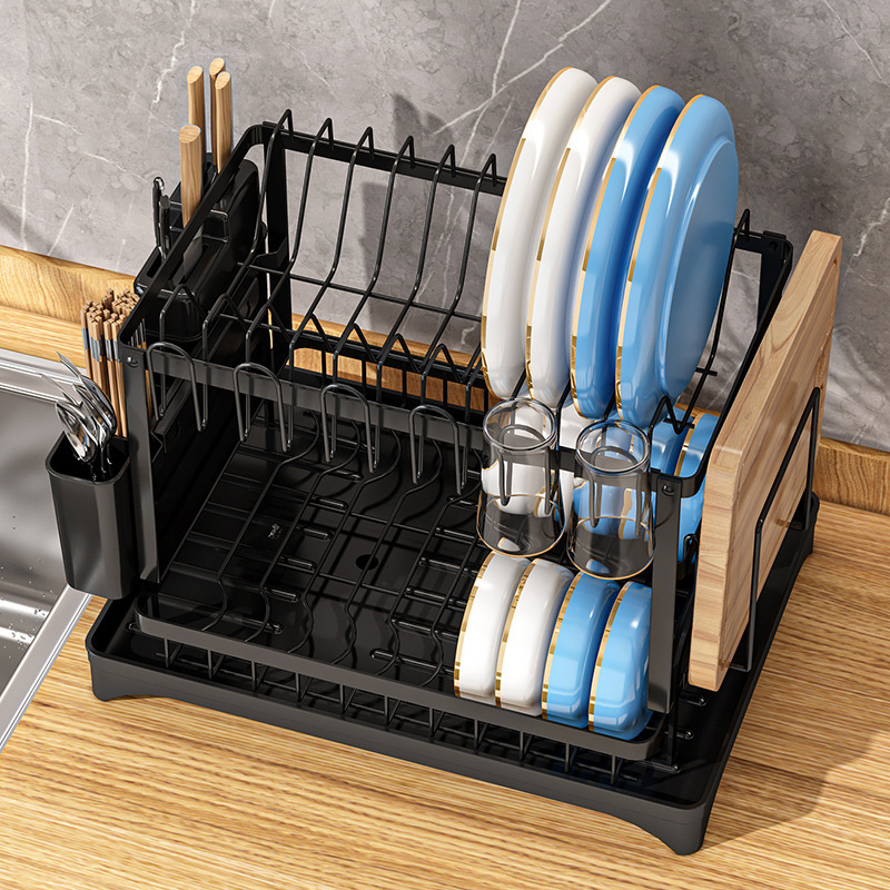 Cross-border Kitchen Multi-functional Dish Rack Bowl Shelf Kitchen Countertop Dish Rack Small Storage Dish Rack