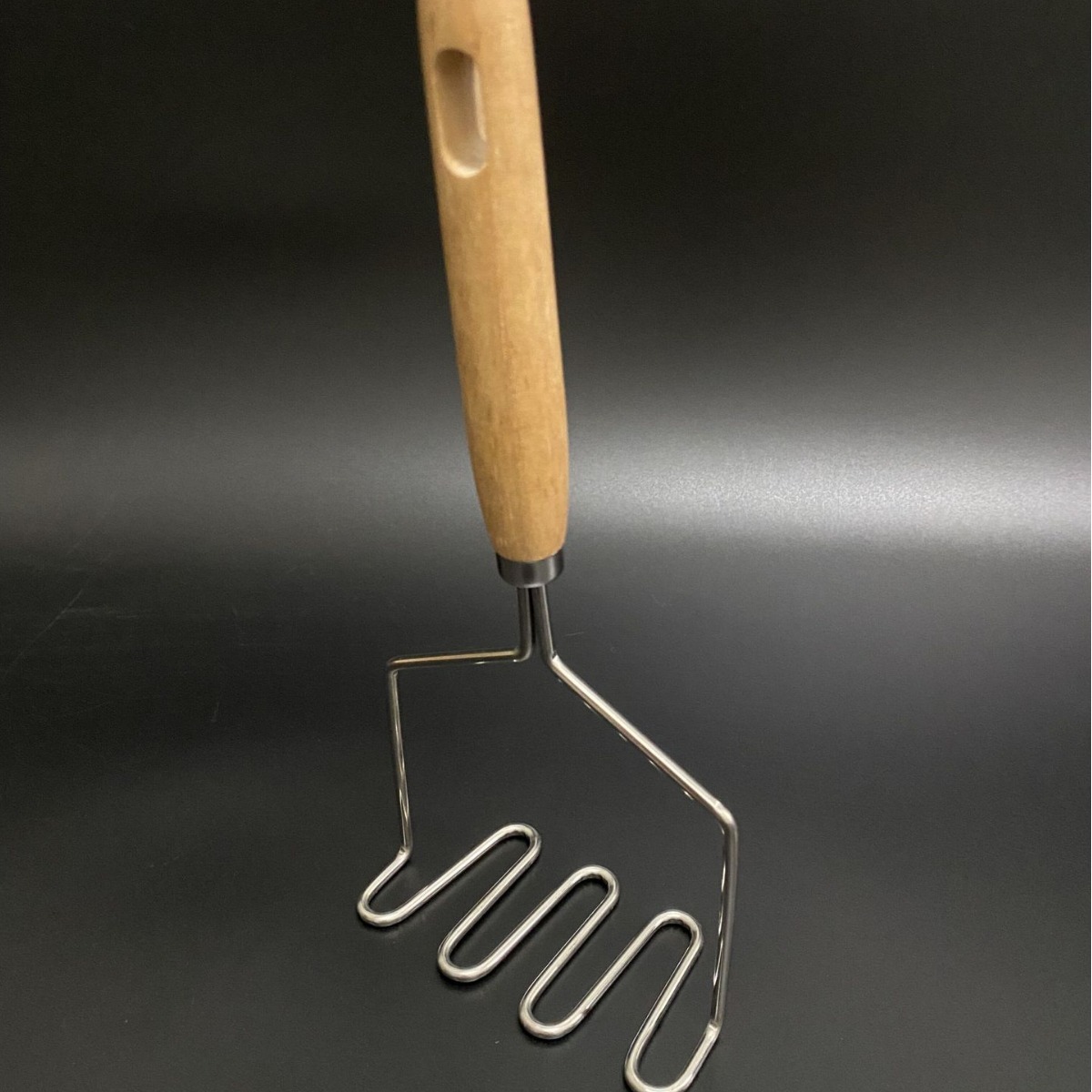 304 wooden handle egg beater stainless steel pizza knife cake shovel egg beater kitchen gadget series lace double wheel