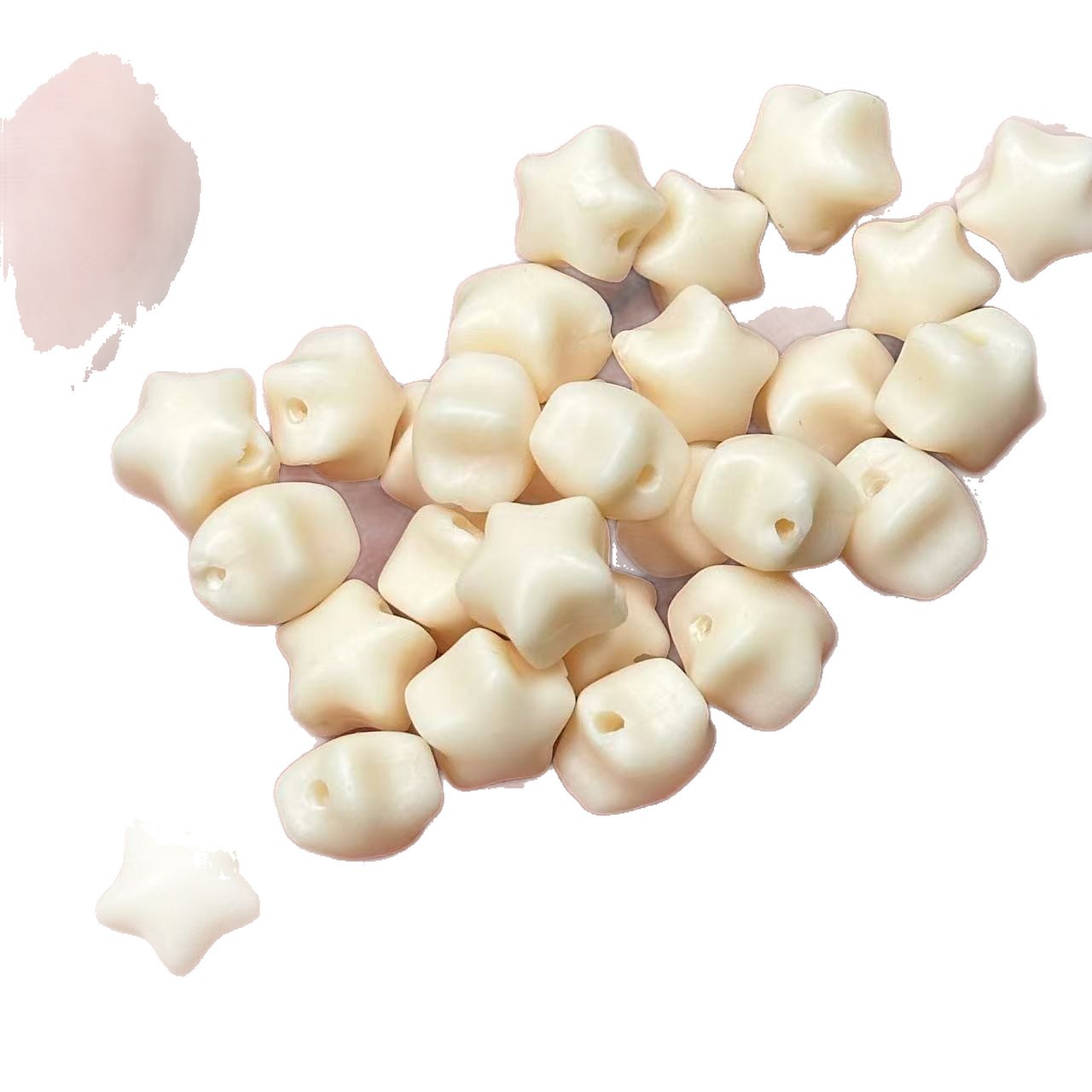 Ivory Fruit Little Star Carving with Beads DIY Bodhi Fruit Bracelet Super Cute Accessories Handheld Accessories for Men and Women