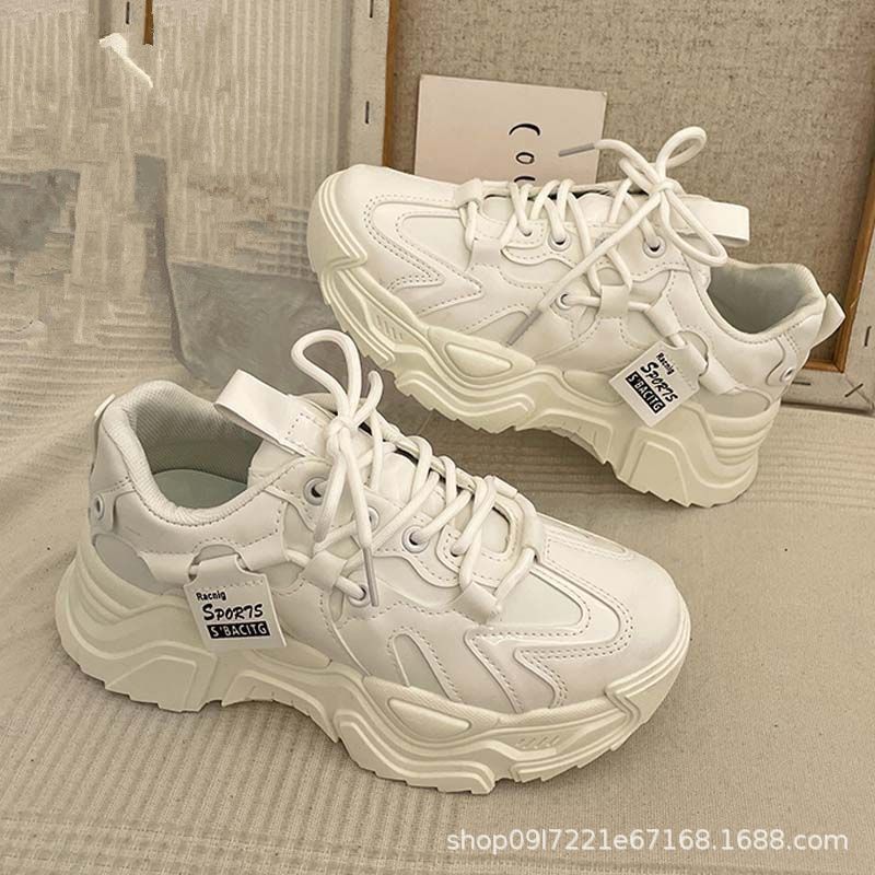 Mesh Autum Breathable Dad Shoes for Women Ins Versatile 2025 Autum New Student Casual Sports Running Shoes Trend