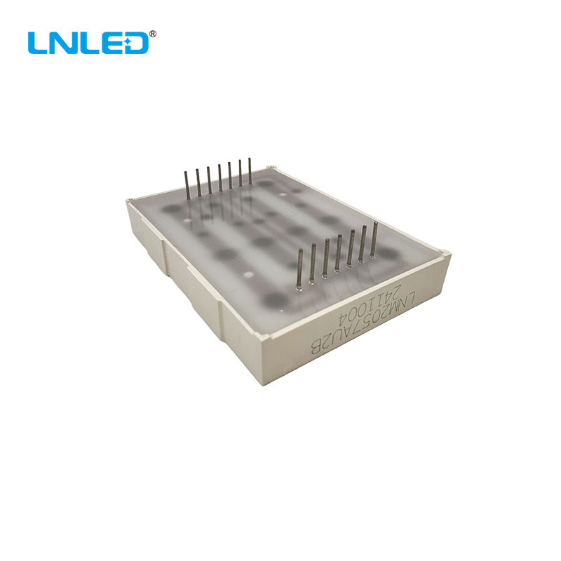 5*7 Round Dot Matrix Lon Led Energy-Saving Two-Color Digital Dot Matrix Screen 2057