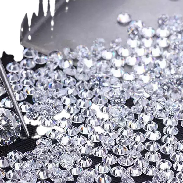 Moissanite Bare Stone D Color Small Round Eight Arrows Centimeter Small Size Clock Artificial Gemstone Jewelry Fire Accessories