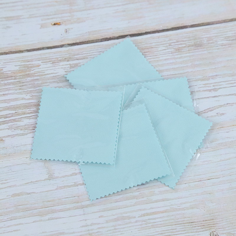 Silver cleaning cloth 8*8 printable logo silver jewelry jewelry cleaning wiping cloth glasses cloth double-sided velvet gold cleaning cloth