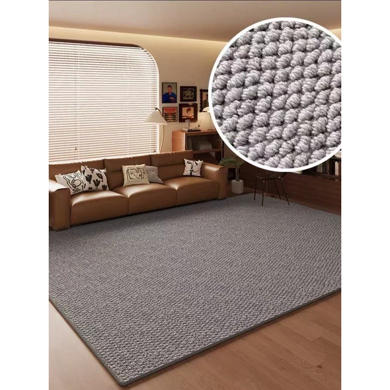 Pineapple Circle Carpet Imitation Sisal Bedroom Living Room New Bay Window Room Floor Mat Knitted Wear-Resistant Blanket Retro Carpet Special Shape
