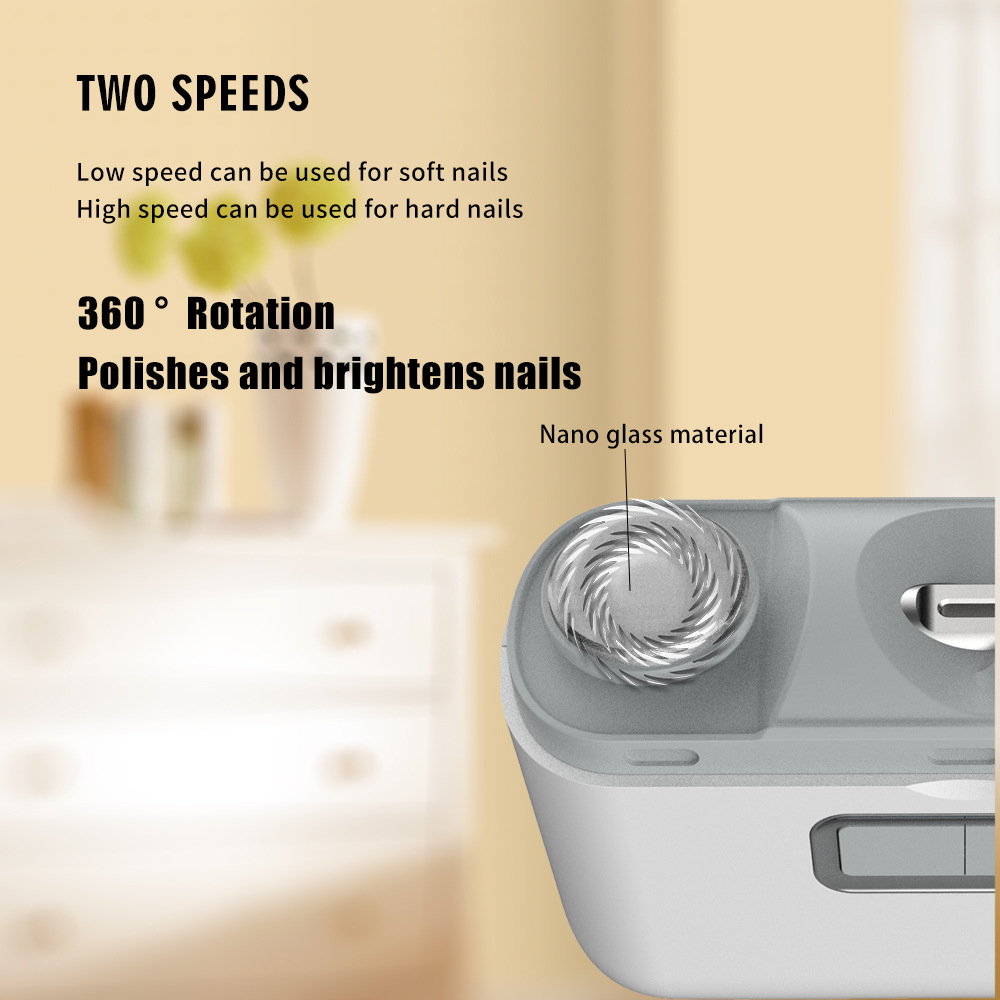 Full-automatic two-in-one electric polished nail clippers nail polisher nail polisher anti-pinch nail clippers